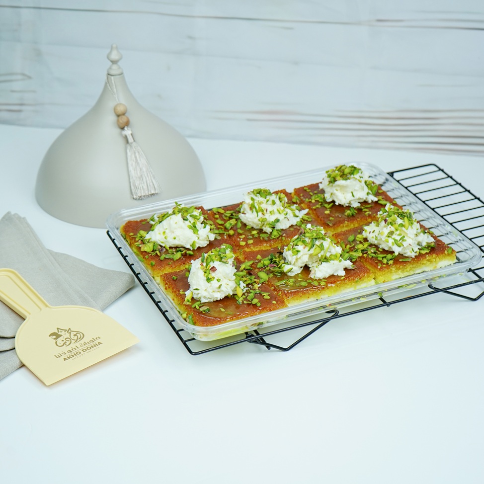 Kunafa Nabulsiya with homemade cream
